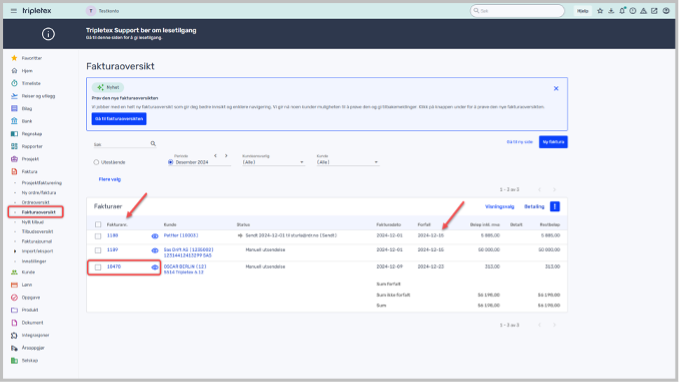 Aktivere automatisk generering av faktura 3