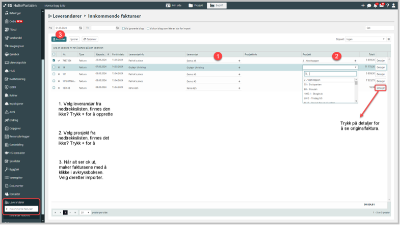 Innkommende fakturaer